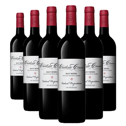 Case of 6 Chateau Cissac Cru Bourgeois Red Wine 75cl